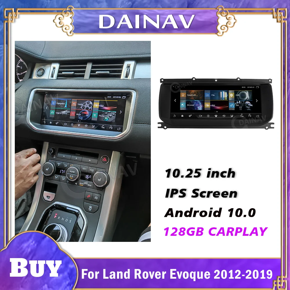 10.25 inç Android Radyo Land Rover Range Rover Evoque İçin LRX L538 2012-2019 Araba Stereo Çalar Carplay Wifi GPS navigasyon
