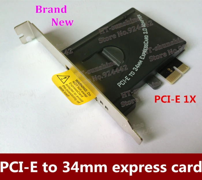 100 % Marka Yeni Yüksek kalite 1 adet PCI-E 34mm ExpressCard 2.0 adaptörü Ücretsiz nakliye
