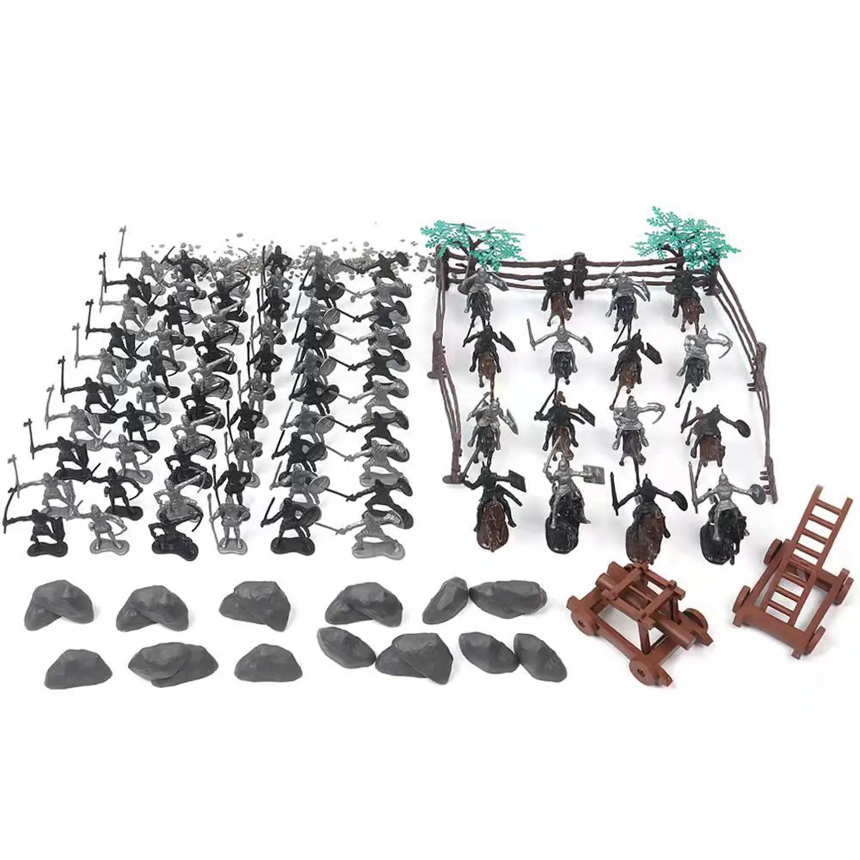 136 ADET Ortaçağ Şövalyeleri Savaşçıları Askerler Modeli Oyuncak Asker Modeli Oyuncak Boys için Çocuk Çocuk