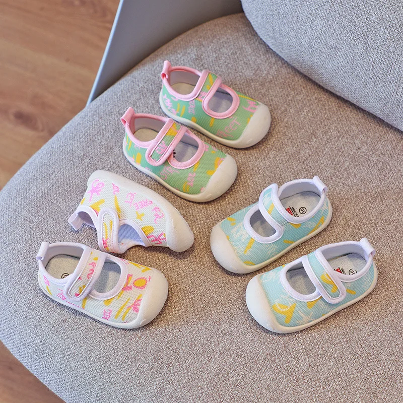 2022 Bahar bebek ayakkabısı Bebek Kız spor ayakkabı Yumuşak Alt Kaymaz Moda Çocuk rahat ayakkabılar Erkek Çocuk Ayakkabı CSH1186
