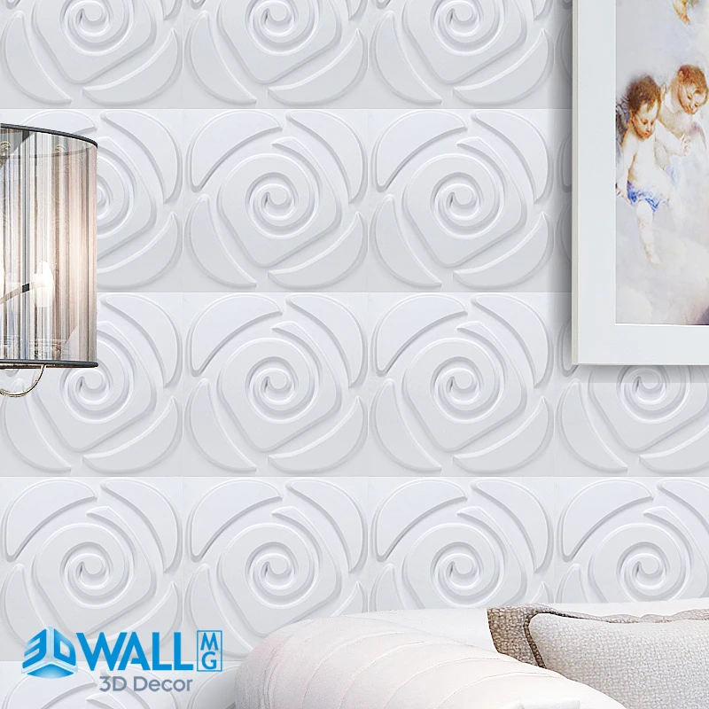 30x30 cm 3D duvar panelleri 3D duvar çıkartmaları yatak odası aşk düğün dekorasyon güller post-90s tarzı güzellik dükkanı otel oturma odası duvar