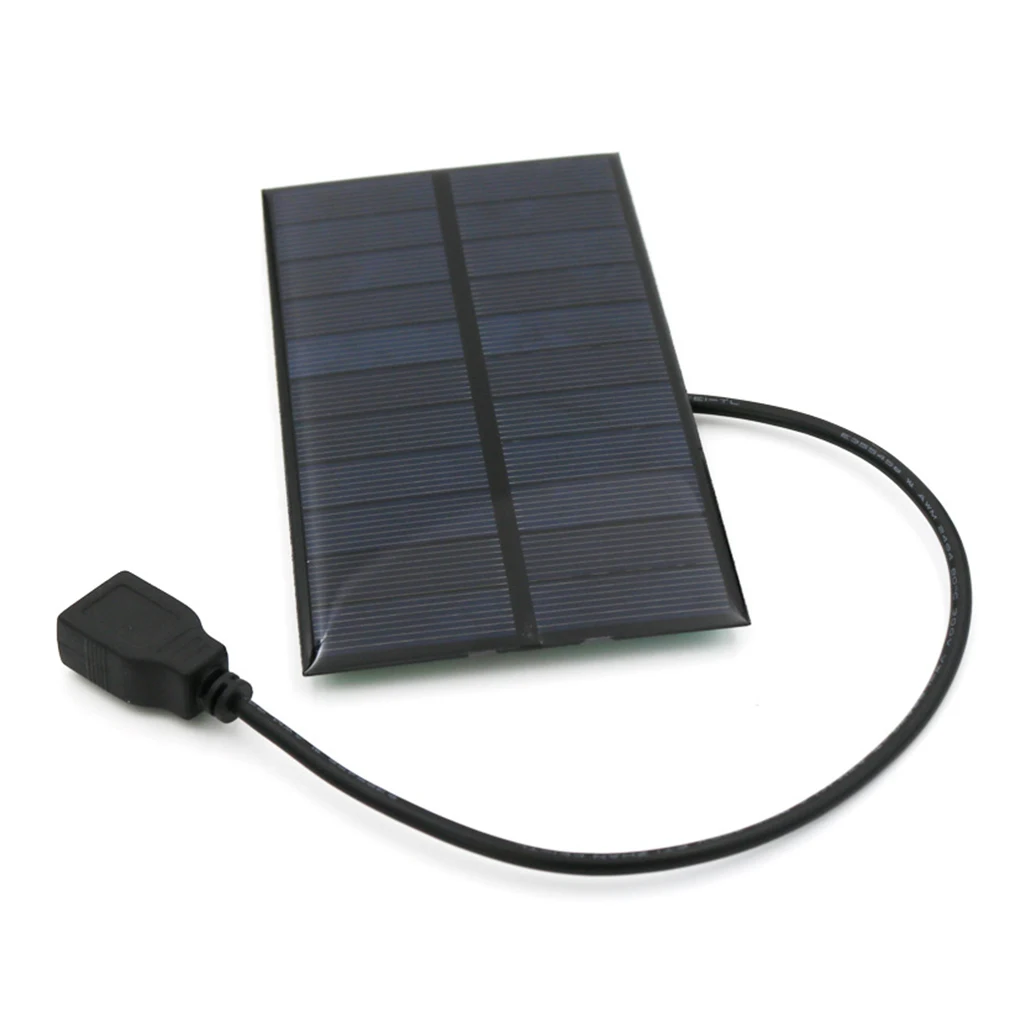 5 5V 300mA 1 65W güneş PANELI güç bankası USB akıllı telefon şarj cihazı taşınabilir şarj kurulu kamp sırt çantası için