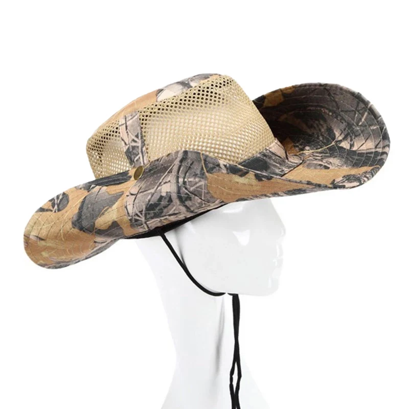 Airsoft Kamuflaj Kova Şapka Askeri Boonie Erkekler Şapka Açık Spor Balıkçılık güneşlikli kep Ayarlanabilir Katlanabilir Kap Bir Boyut 58-60