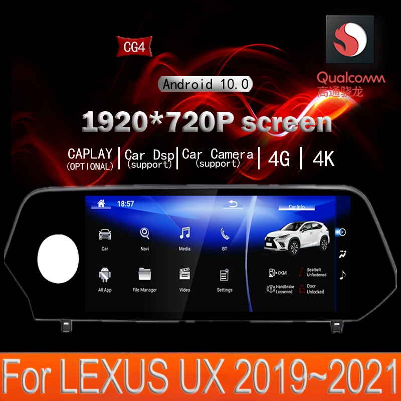 Android 10 4G + 64G LEXUS RX 300h İçin AL20 2015~2022 Araba Multimedya Oynatıcı Navigasyon GPS Radyo Autoradio WıFı DSP CarPlay