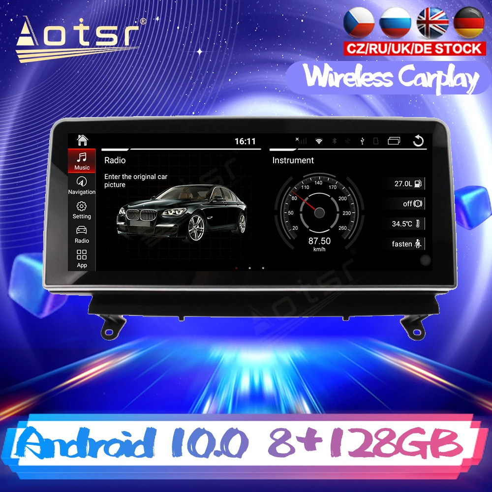 Android 12.3 DSP BMW X6 2008 2010 2014 araç DVD oynatıcı GPS Navigasyon otomobil radyosu Stereo Video Multimedya Oynatıcı Carplay Ana Ünite