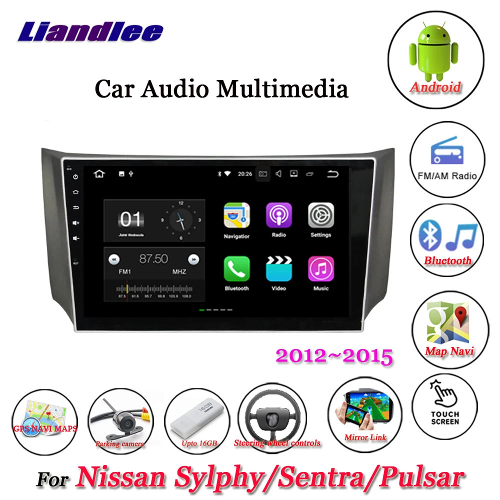 Araba Android Multimedya Oynatıcı Nissan Sylphy / Sentra 2012-2015 Stereo Radyo GPS Navigasyon Sistemi