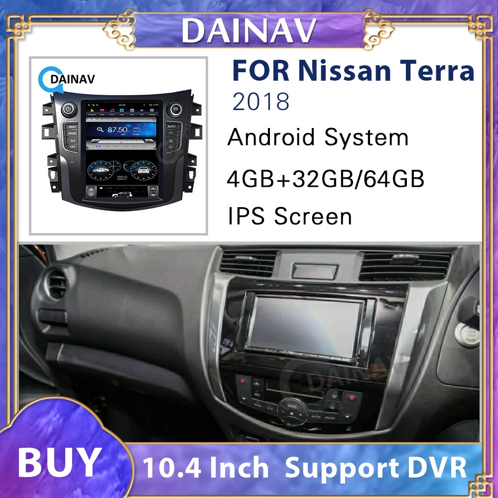 Araba GPS Navigasyon Araba Radyo DVD Oynatıcı Nissan Terra İçin 2.3 y 2018 Tayland Araba otomobil radyosu Stereo Multimedya GPS Navi Stereo