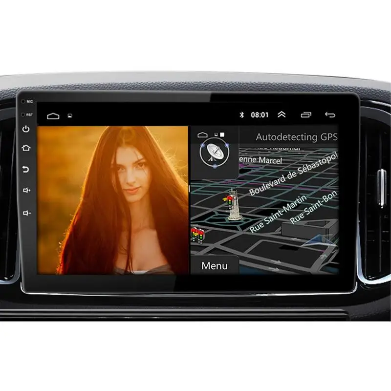 Araba GPS Çok Fonksiyonlu Araba Oyuncu Dokunmatik Ekran Kontrolü İle WİFİ Güçlü Dört çekirdekli MP5 Radyo Off-road Araçlar İçin