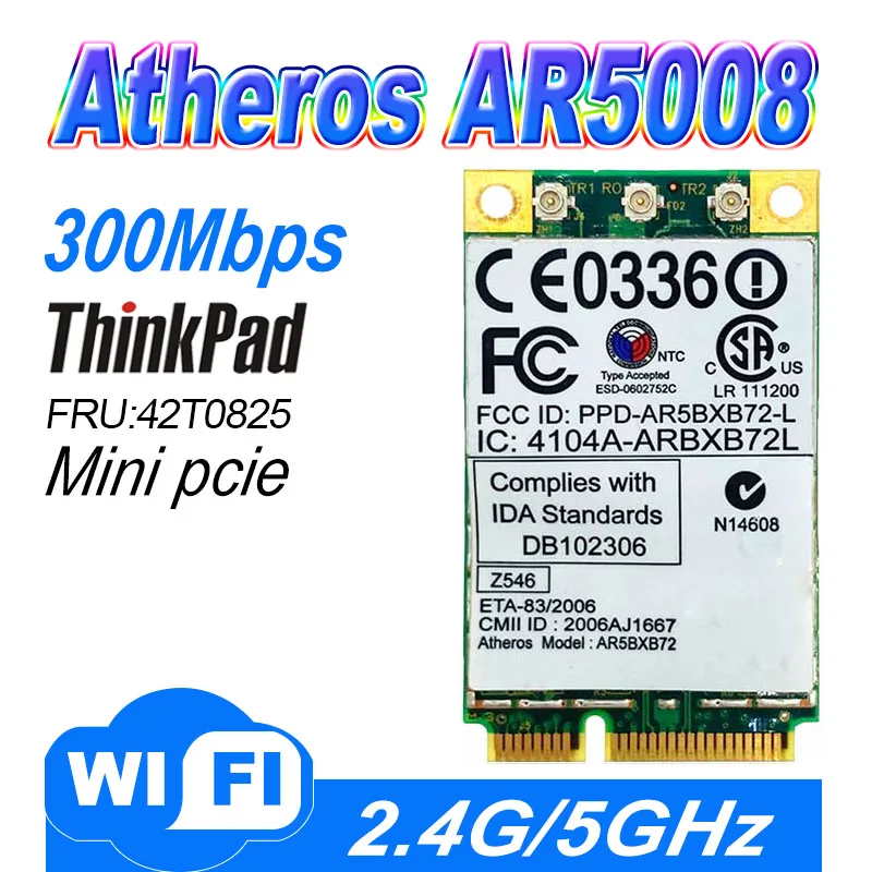Atheros AR5BXB72 Ar5008 AR5418 802.11 a/b/g/n 300M PCI-E Kart IBM T60 R60 R61 T61 X61 T61P WİFİ KARTI WLAN