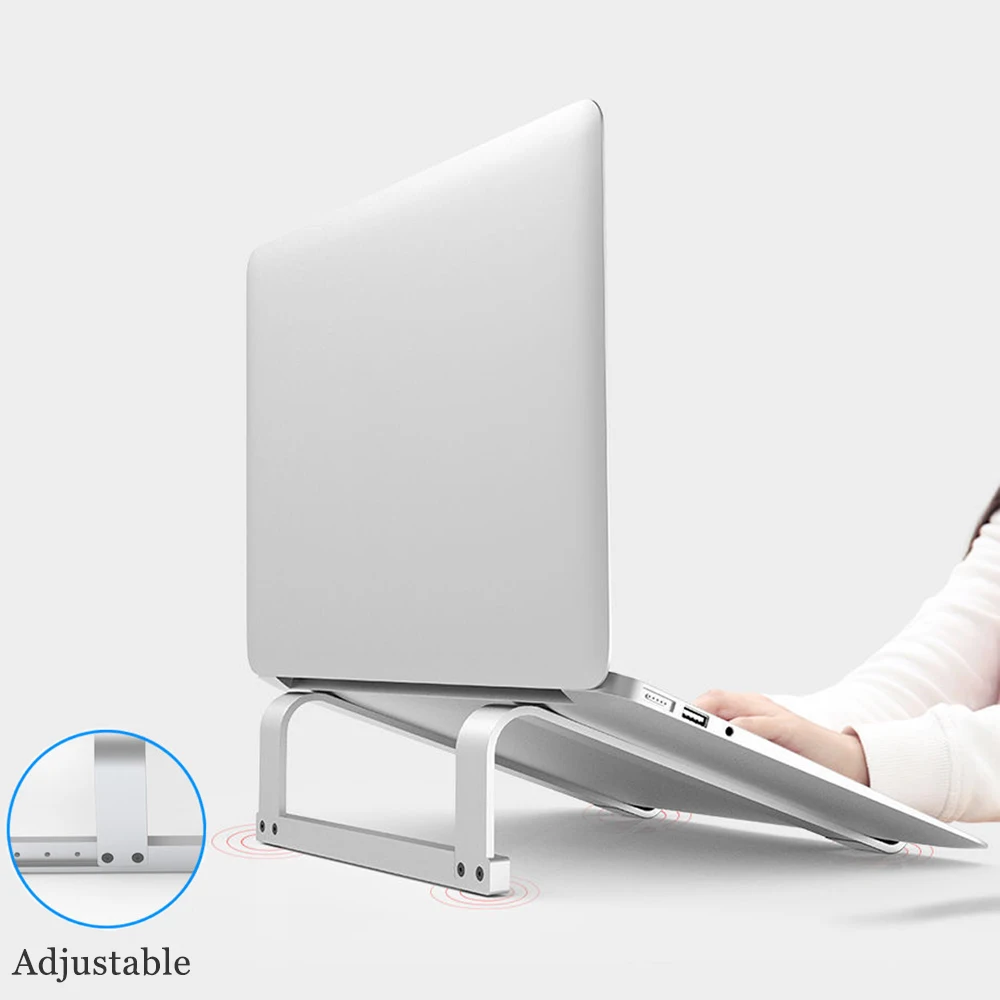 Ayarlanabilir Alüminyum dizüstü standı Taşınabilir Dizüstü destek tutucu Macbook Bilgisayar Yükseltici Standı Soğutma Braketi Aksesuarları
