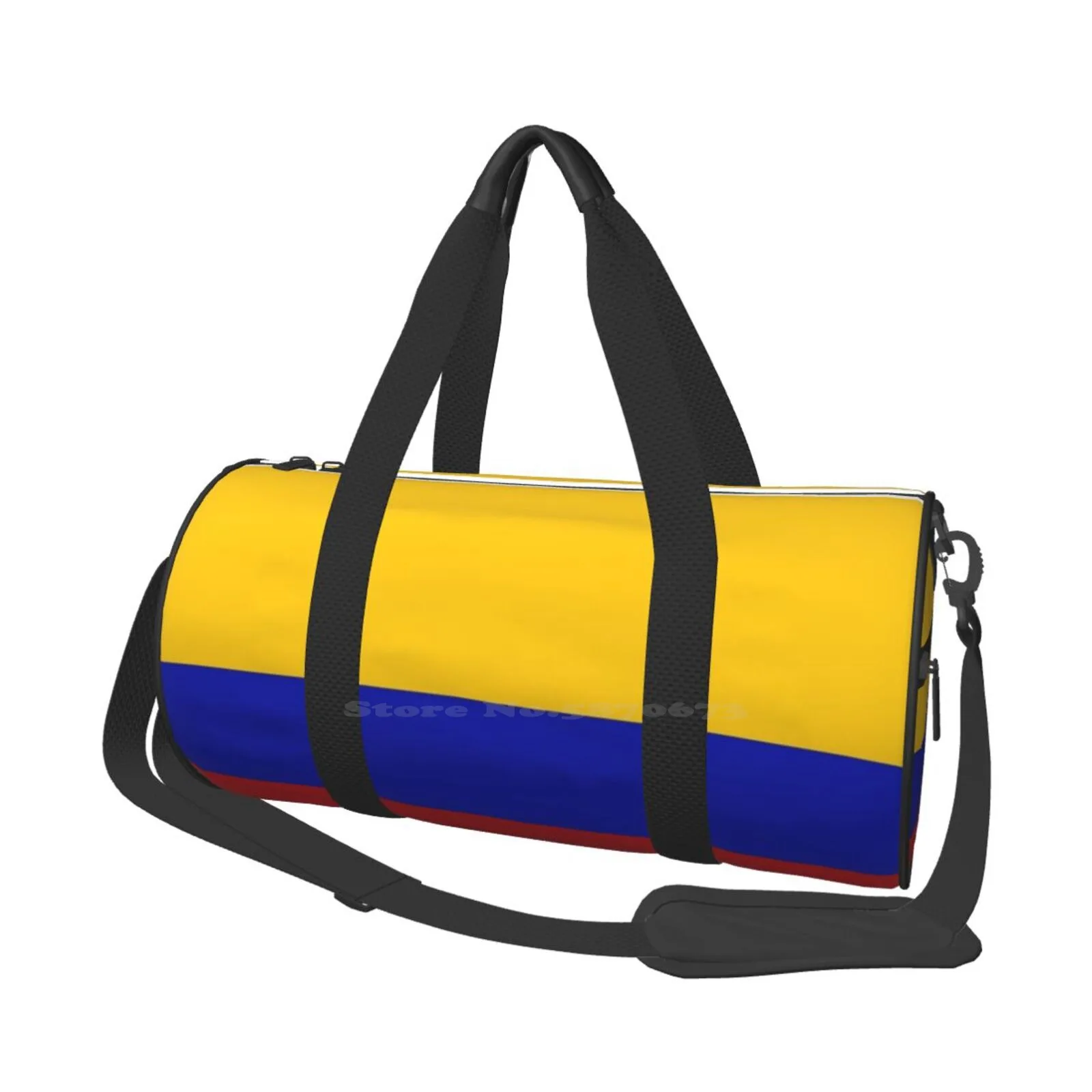 Bandera De Kolombiya Büyük Kapasiteli omuzdan askili çanta Alışveriş Depolama İçin Açık Kolombiya Bayrağı Güney Amerika Ülke Mirası