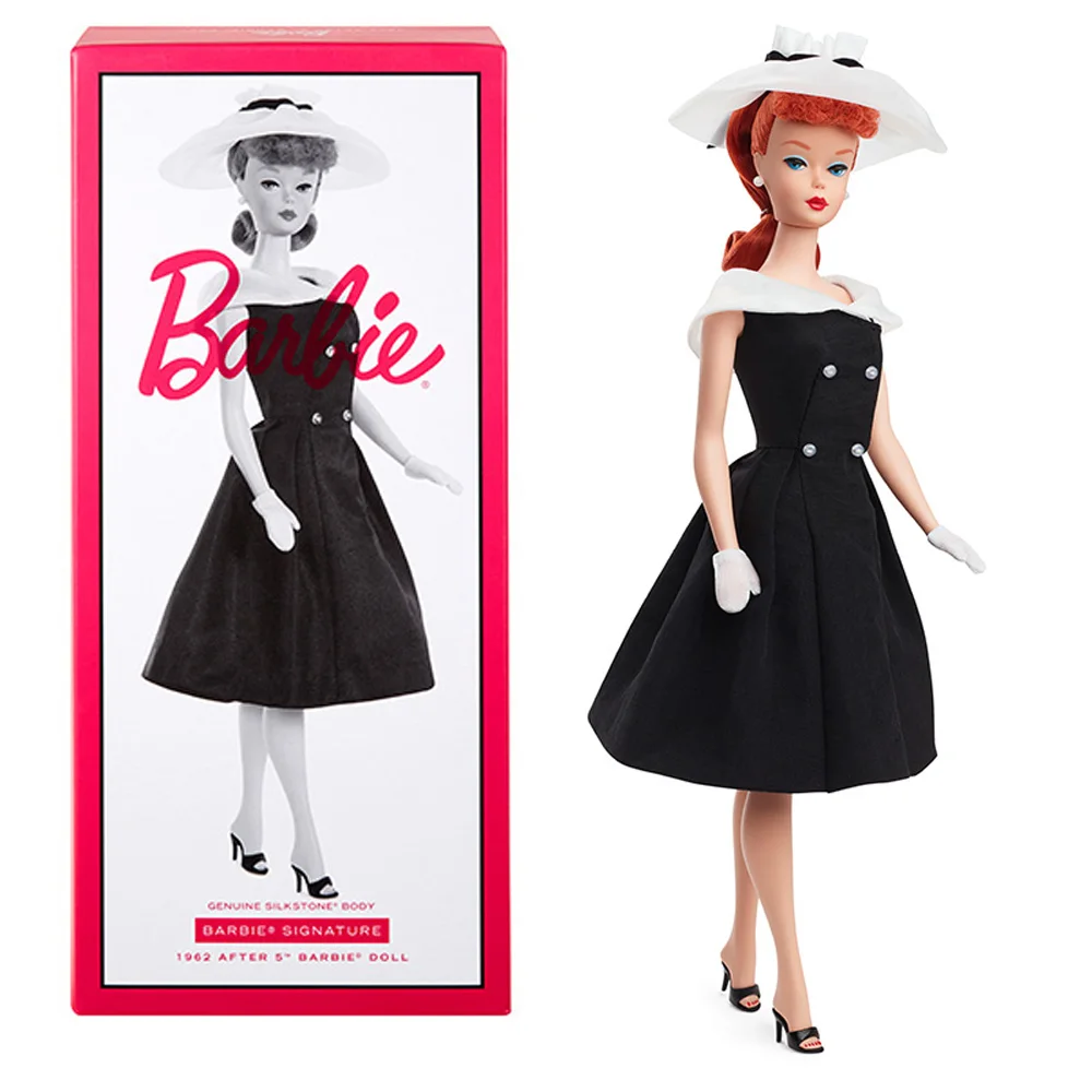 Barbie 1962 HBY14 Klasik Koleksiyonu Bebek Moda Kızıl Saç Koleksiyonerler Hareketli Bebekler Koleksiyon Oyuncaklar Çocuk Doğum Günü Hediyeleri