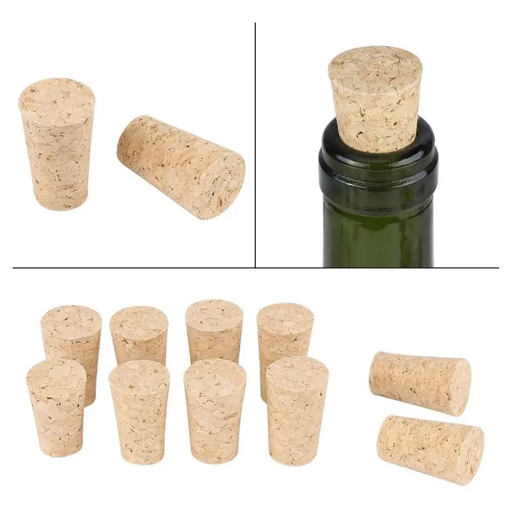 Boş Şarap Mantarları Düz Tirbuşon Tıpalar Kullanımlık Fonksiyonel Taşınabilir Sızdırmazlık şarap şişe tıpası Şişe için 10 adet Dropship