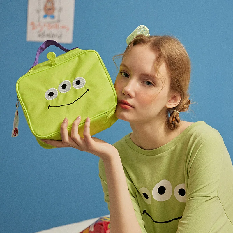 Disney Oyuncak Hikayesi Yabancılar Lotso Ayı 8811 Anime Kozmetik Çantası Çanta Depolama Makyaj Yıkama Çantaları Kız seyahat hediyesi