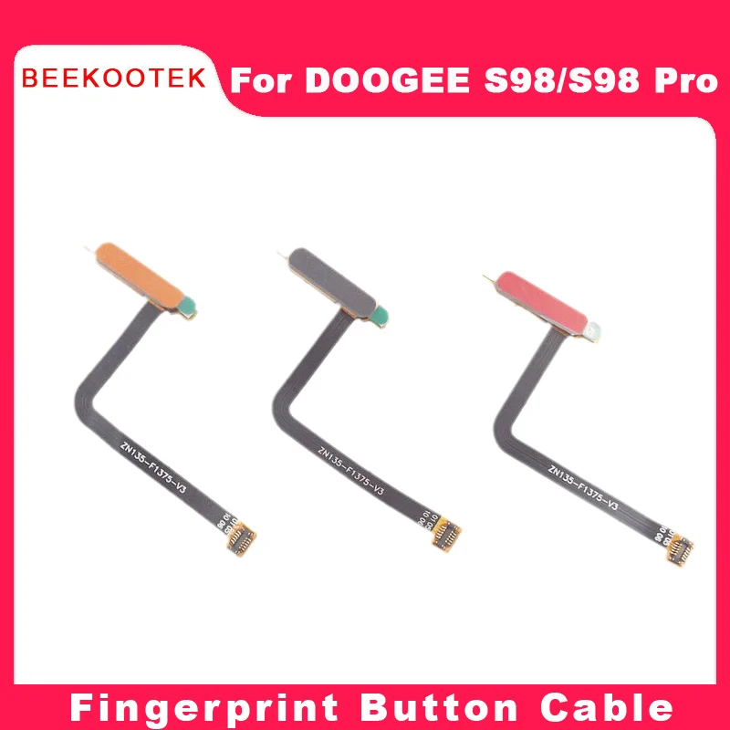 DOOGEE S98 Pro Parmak İzi Orijinal Cep Telefonu Parmak İzi Sensörü Düğmesi Flex Kablo Aksesuarları Parçaları DOOGEE S98 Akıllı Telefon