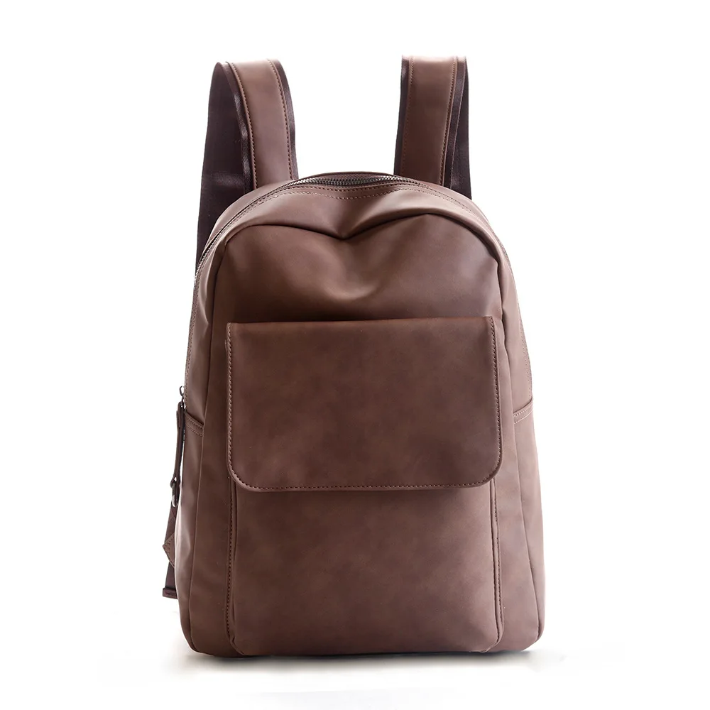 Erkek Pu Deri Moda Sırt Çantaları Erkek Seyahat İş sırt çantası Öğrenci Dizüstü Bilgisayar Çantası Orta okul sırt çantası Erkek