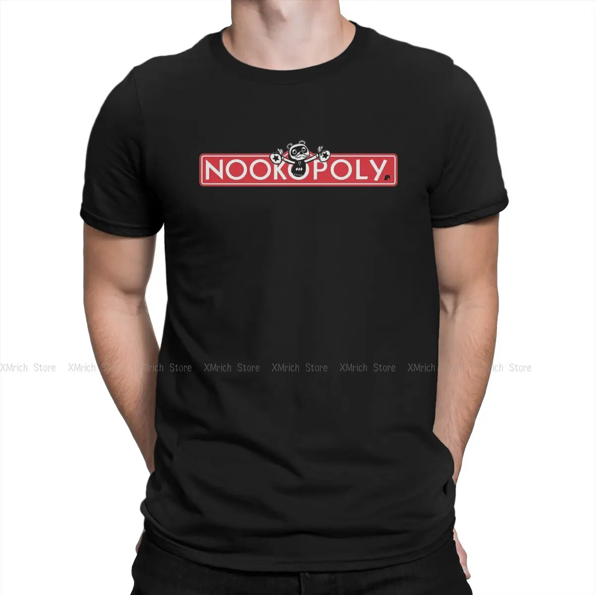 Erkekler NOOKOPOLY T Shirt Hayvan Geçişi Yeni Ufuklar %100 % Pamuk Giyim Yaratıcı Kısa Kollu Yuvarlak Boyun Tee Gömlek
