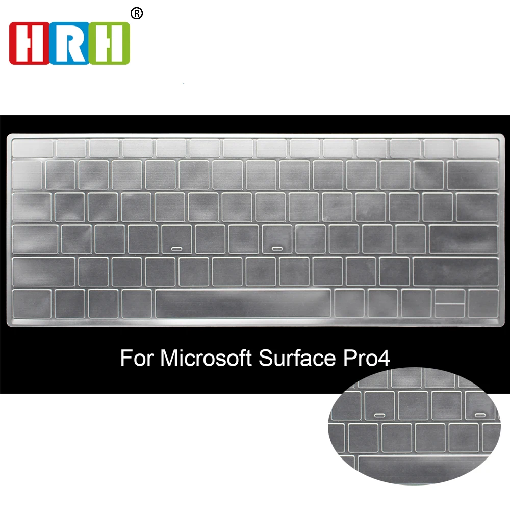 HRH TPU Klavye Kapak Cilt Koruyucu Microsoft Surface 3 Pro İçin 3 4 5 Yeni Pro Ve Microsoft Surface Kitap Laptop Klavye