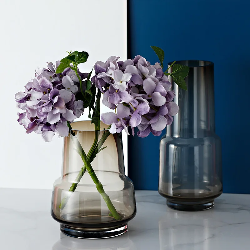 Iskandinav Şeffaf Cam Çiçek Vazo ıns tarzı Çiçek Şişe Ev Dekor Yaratıcı Şeffaf Topraksız Vazo Düğün masa süsü