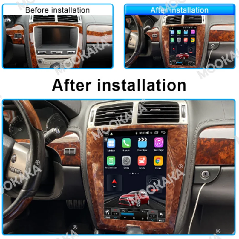Jaguar XK için 4G 12.1 inç Android 10.0 IPS Bölünmüş Ekran araba Multimedya Video Oynatıcı araba GPS Navigasyon Radyo BT WıFı 6 + 128GB