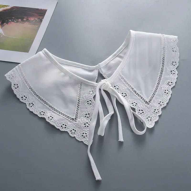 Kadın Resmi Sahte Yaka Şal Kız Gömlek Çıkarılabilir Flase Yaka Küçük Şal Eşarp Pelerin yaz elbisesi Beyaz Ayrılabilir Yaka