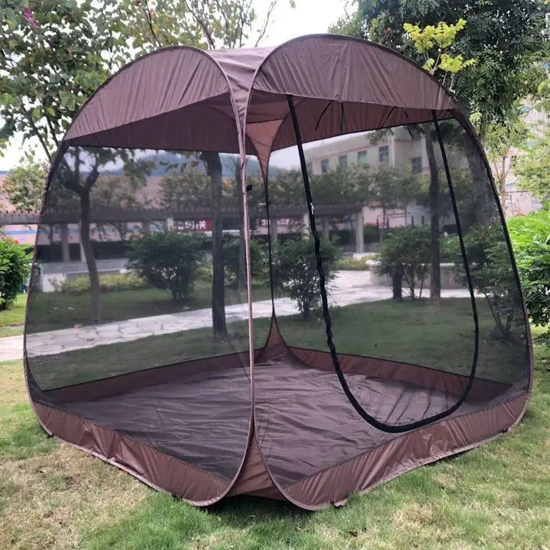 Katlanabilir Kamp Çadır Gölge Cibinlik Pencere Çerçevesi dış mekan teli Yüz Ev Cibinlik Katlanır Kolay Moustiquaire Bahçe