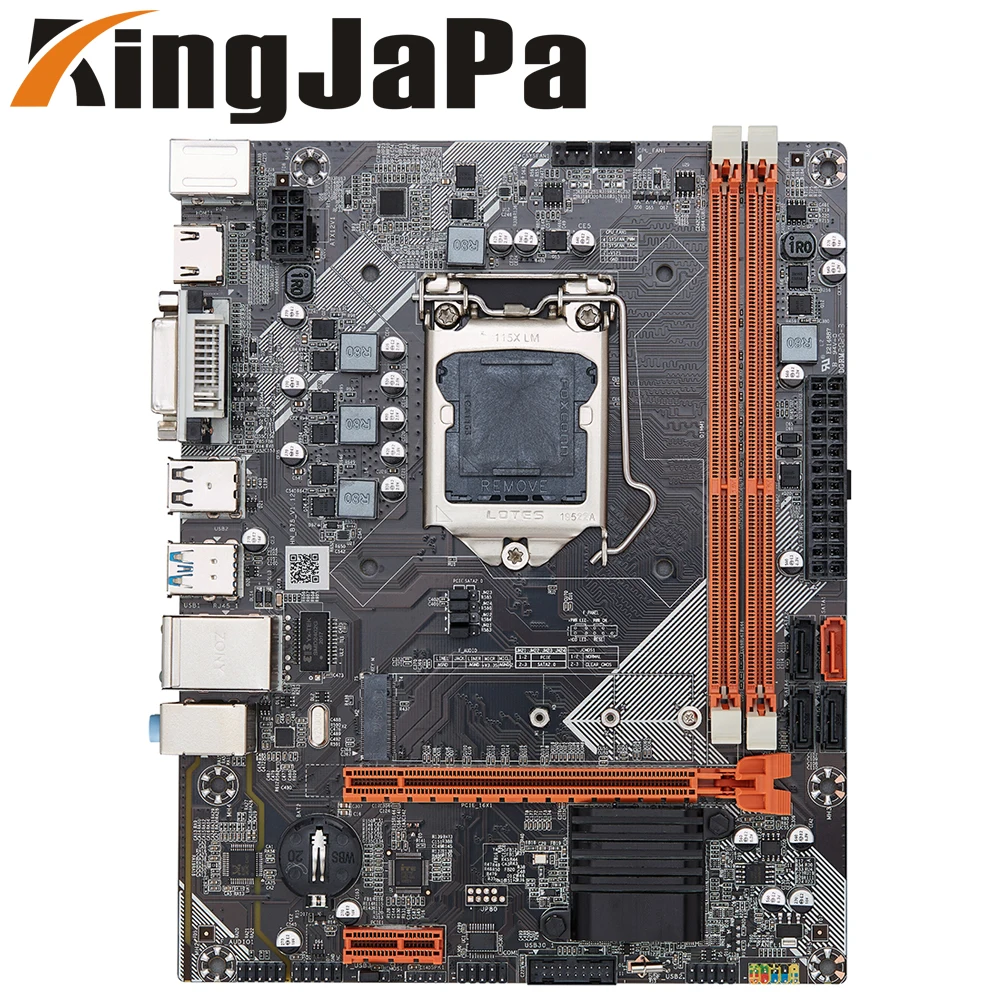 KingJaPa B75 Masaüstü Anakart Soketi LGA 1155 i3 i5 i7 İşlemci DDR3 Mikro ATX Orijinal Yeni Anakart VGA HDMI DVI USB3. 0