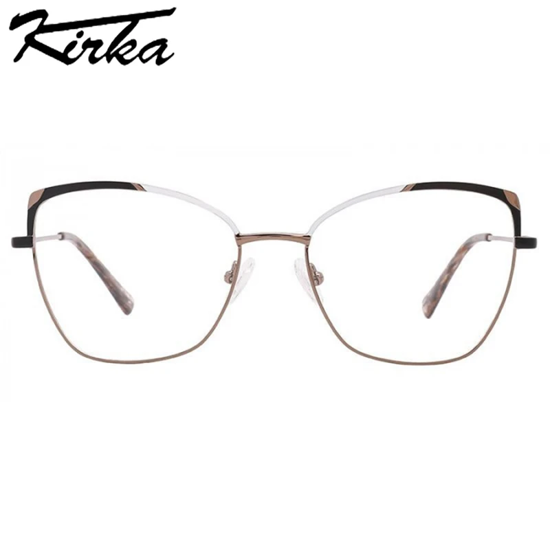 Kirka Kadın Metal Optik Gözlük Çerçeveleri Kadın Gözlük Miyopi Bayanlar Gözlük okuma gözlüğü Marka Erkek Gözlük Çerçeveleri