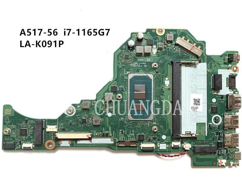 LA-K091P Acer A515 - 56 laptop anakart CPU ile ı7-1165G7 SRK02 RAM 4GB %100 % test çalışma