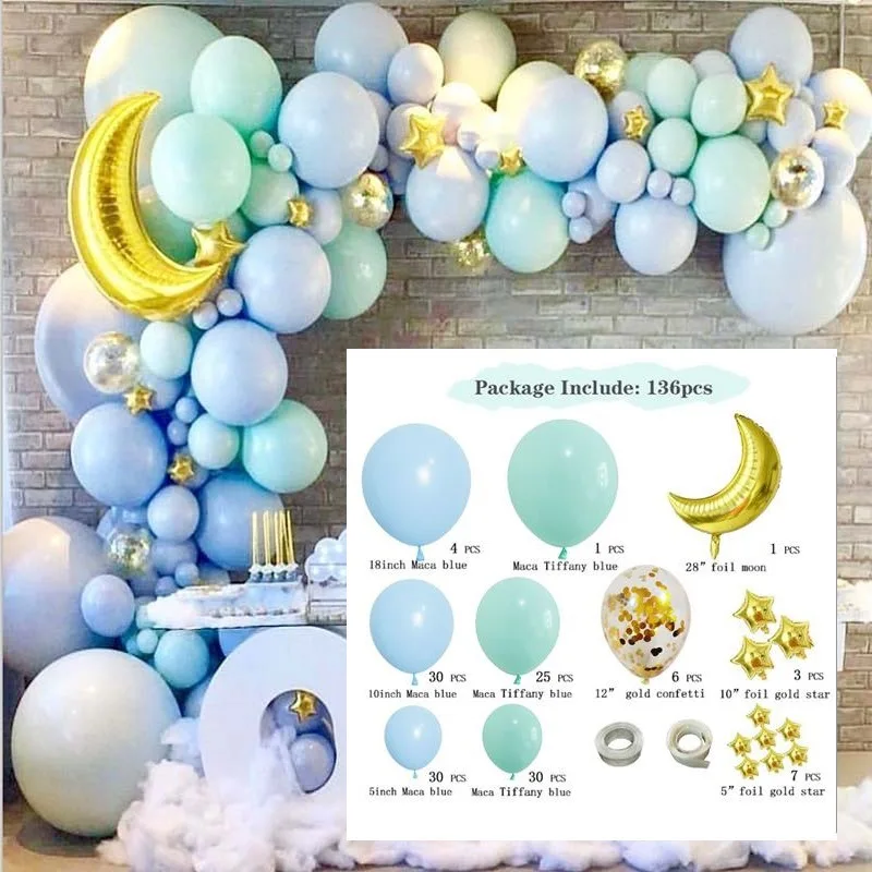 Macaron Garland Kemer Kiti Balon Seti Doğum Günü Partisi Çocuklar Düğün Atmosfer Dekorasyon Lateks Balonlar Yetişkinler Bebek Duş Balonlar