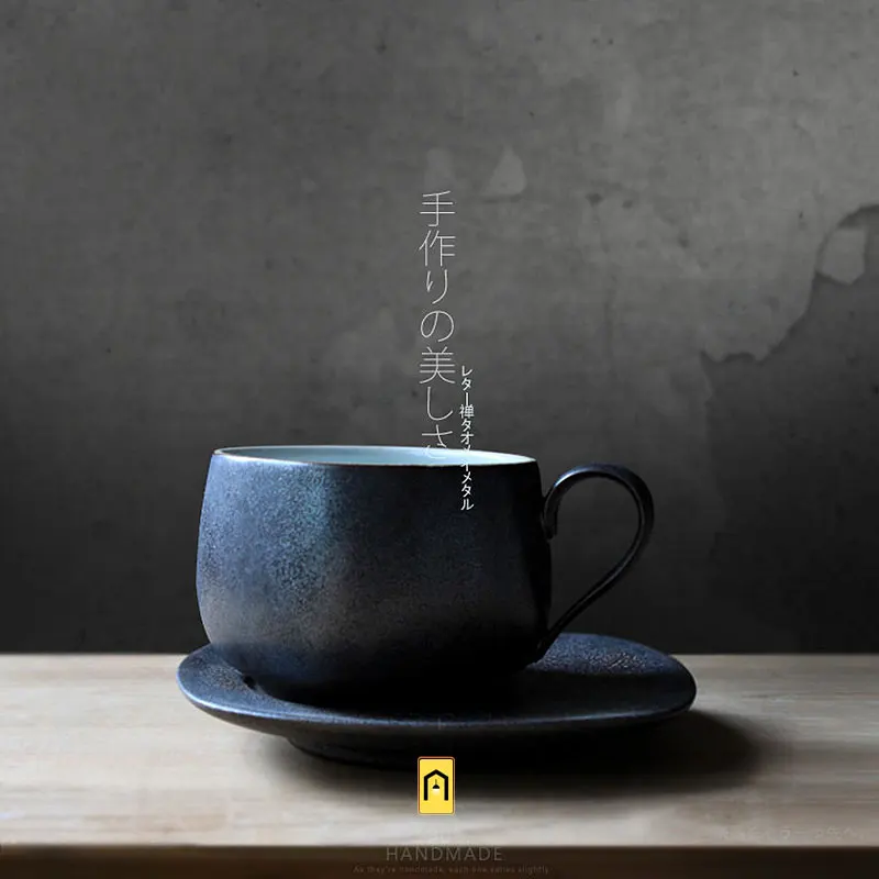 marka 100 % el yapımı kahve kupalar Japonya basit stil yaratıcı kahvaltı süt çay kupa tepsi ile yüksek kalite sınırlı miktarda bardak