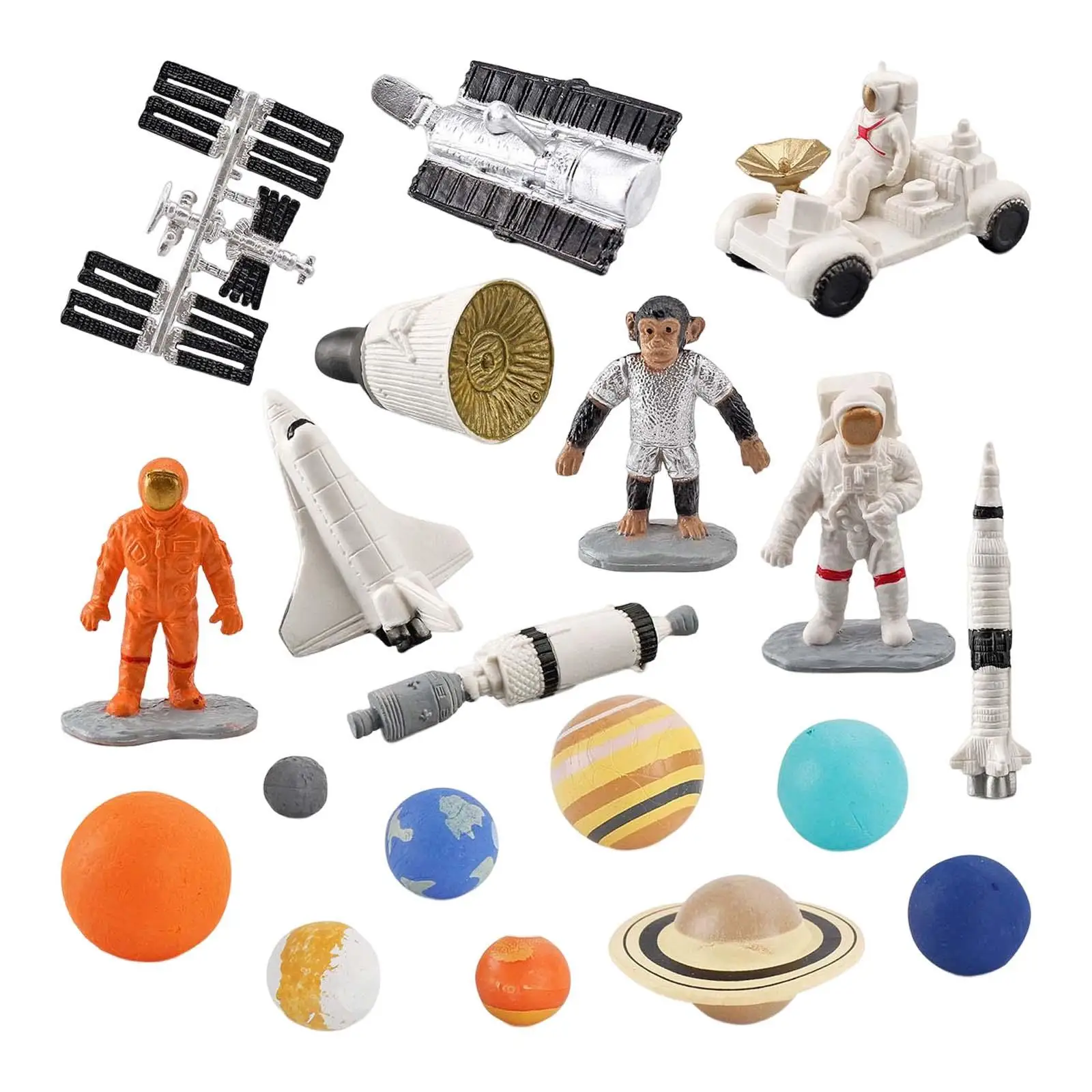 Minyatür Astronot Modeli Geliştirme Oyuncaklar Dekoratif Öğretim Projeleri için Yeni Başlayanlar