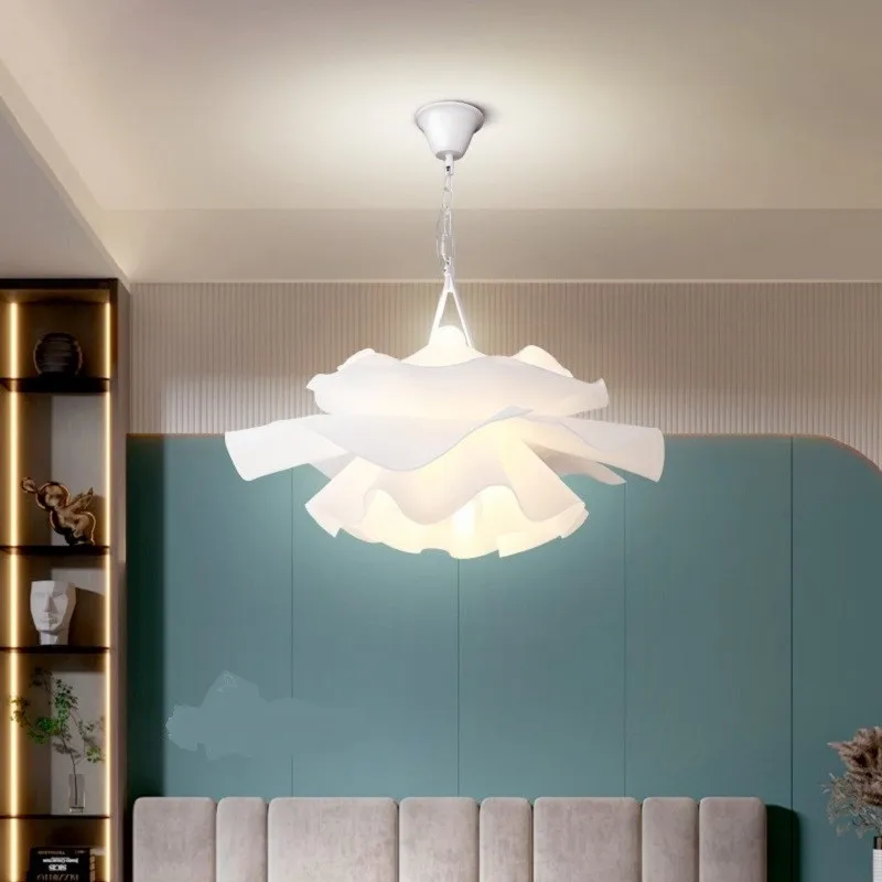 Modern PVC Led kolye lamba armatürleri başucu beyaz kapalı mutfak asılı ışıklar armatür yemek odası aydınlatma dekorasyon