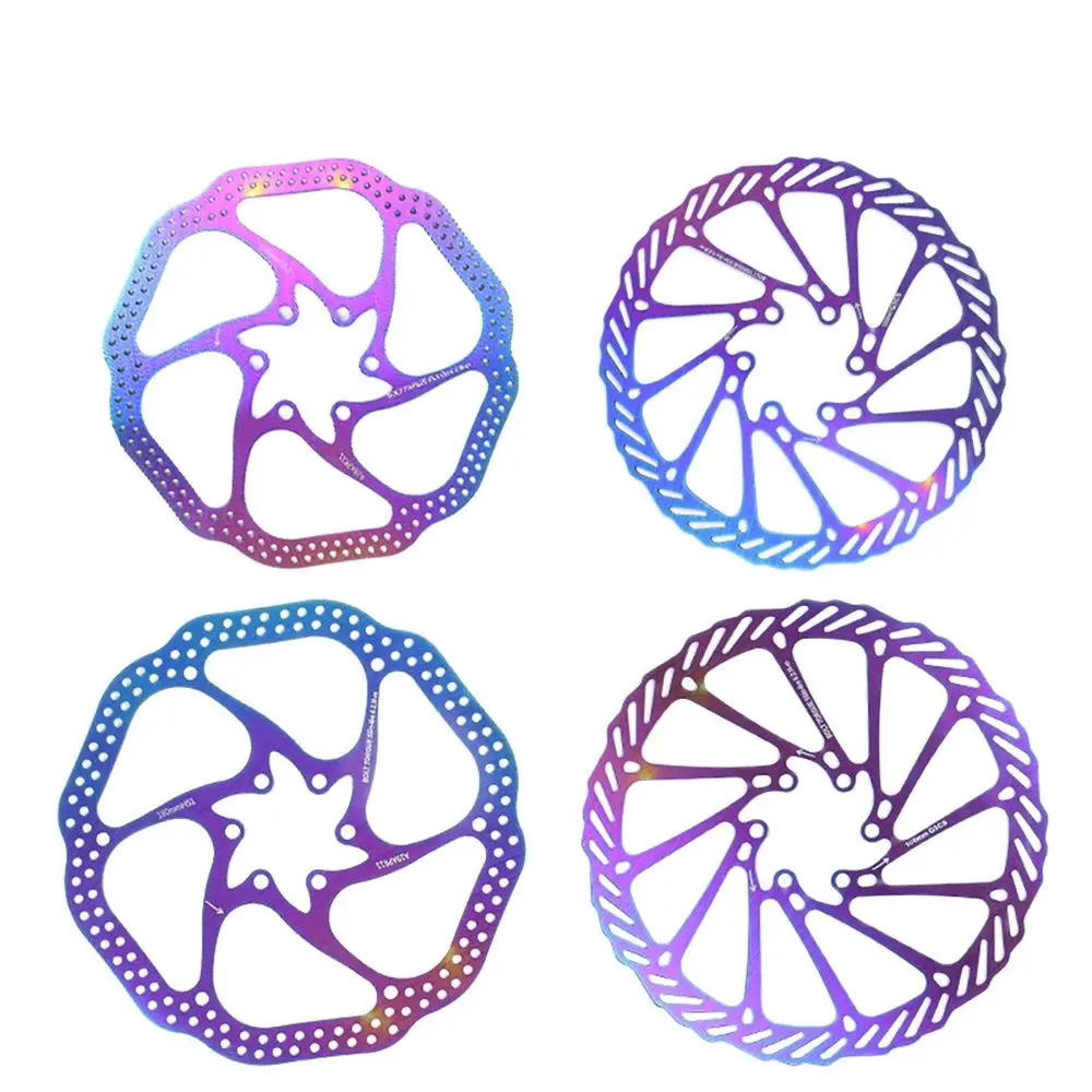 MTB Bisiklet fren diski Rotor Merkez Hattı Vidalı Renkli Rotorlar HS1/G3 160/180mm Gökkuşağı Dağ Yol Bisikleti fren diski