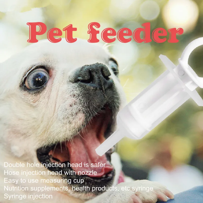 Pet İlaç Besleyici uygun Köpek Kedi Oyuncak İlaç Emzik Çok Fonksiyonlu İlaç Besleme Su Besleme Fincan Kaşık Damlalıklı