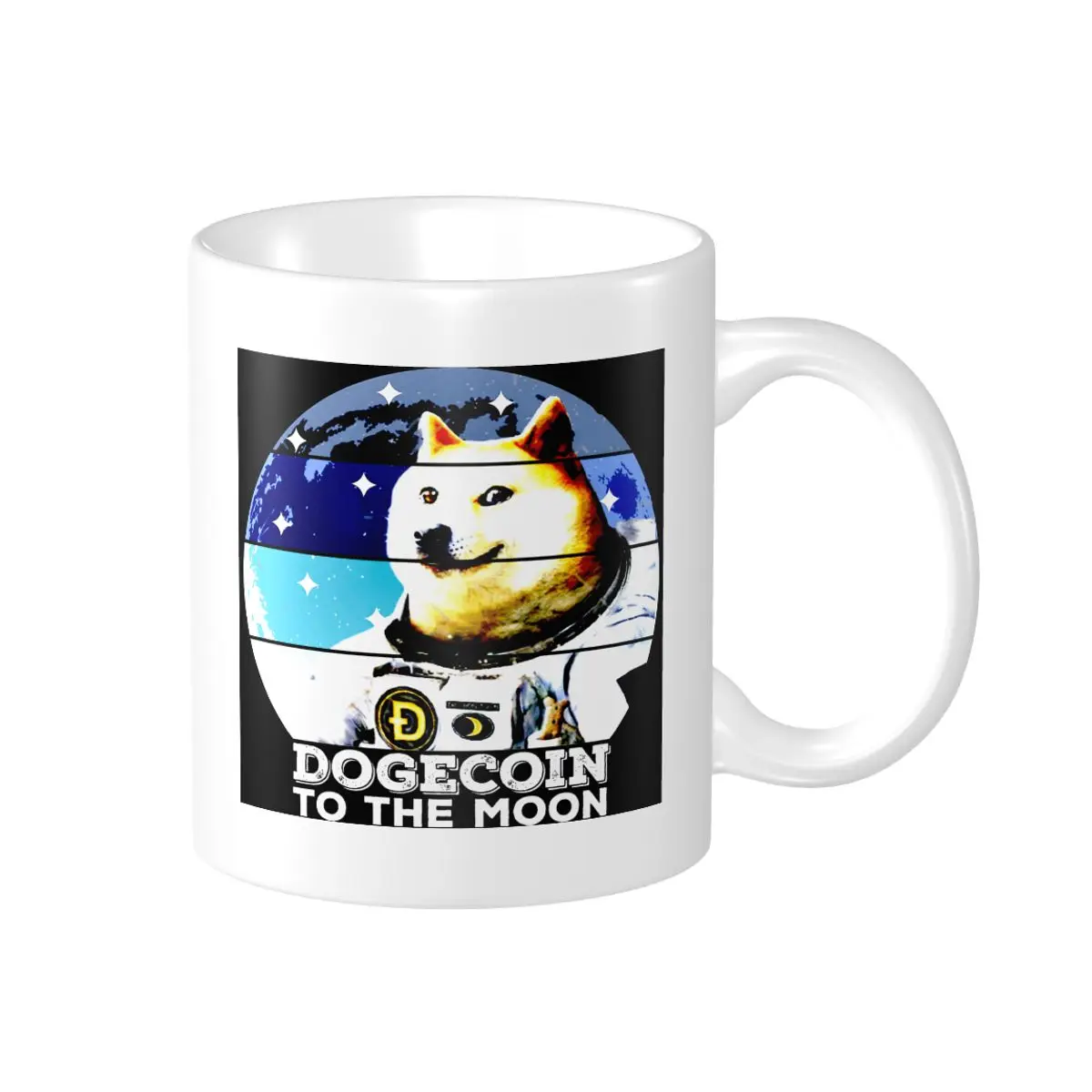 Promosyon Dogecoin Ay HODL Cryptocurrency Komik Coo Kupalar Vintage Bardak BARDAK Baskı Komik Yenilik Dogecoin Meme süt bardak