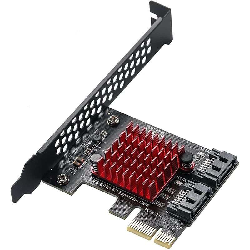 SATA PCI-E Adaptörü 2 Port SATA 3.0 Pcıe X1 Genişleme Adaptörü Kartı SATA PCI-E PCI Express Dönüştürücü BTC Madencilik