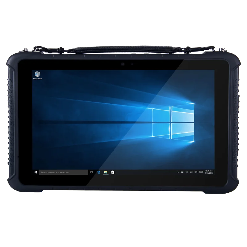 Sağlam Tablet 10.1 İnç Güneş Altında Görünür H1920 V1200 RAM 8GB SSD 128GB Windows 10 Pro ile 2D Barkod Tarayıcı ST16K