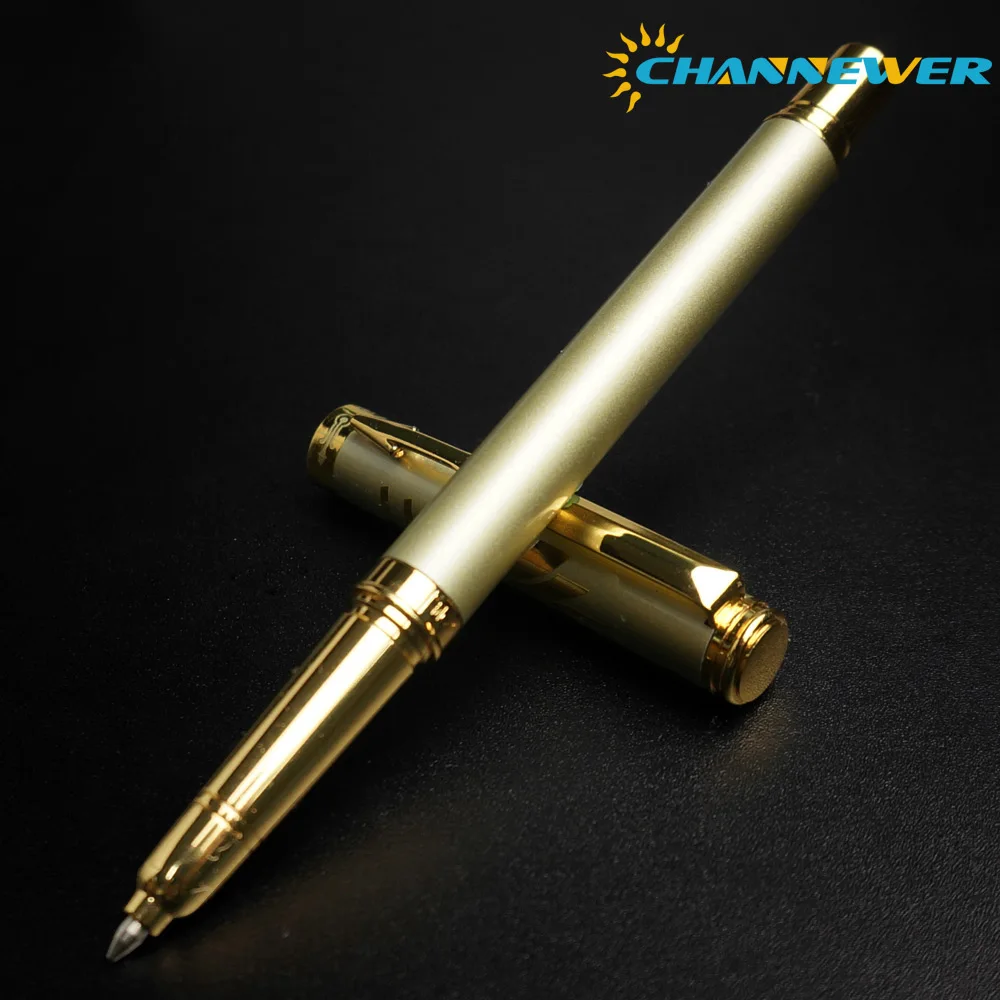STONEGO Klasik Metal tükenmez kalem, Pürüzsüz Yazma Makaralı Tükenmez Kalem Değiştirilebilir Yedekler Jel Kalemler