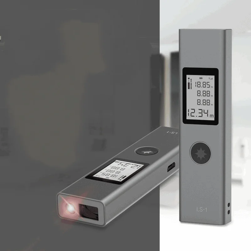 Taşınabilir Lazer Menzil El 40M Ölçüm Telemetre USB şarj aleti Yüksek Hassasiyetli Ölçüm Lazer Mesafe Bulucu