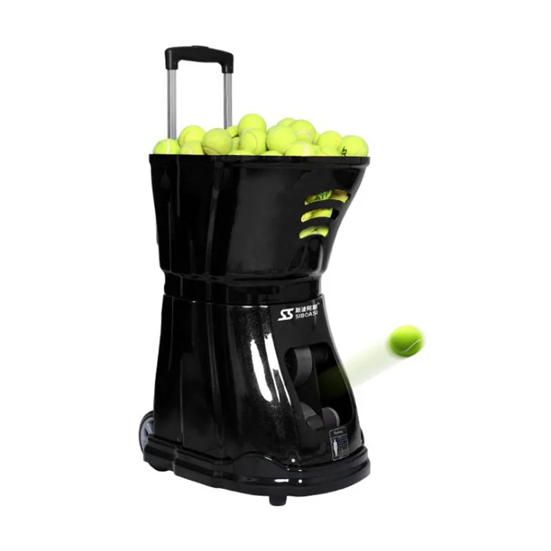 Tenis otomatik bilye Makinesi Eğitmen Özelleştirilmiş Hizmet Damla Noktası Hız Frekans Ayarı Eğitmen pil ile