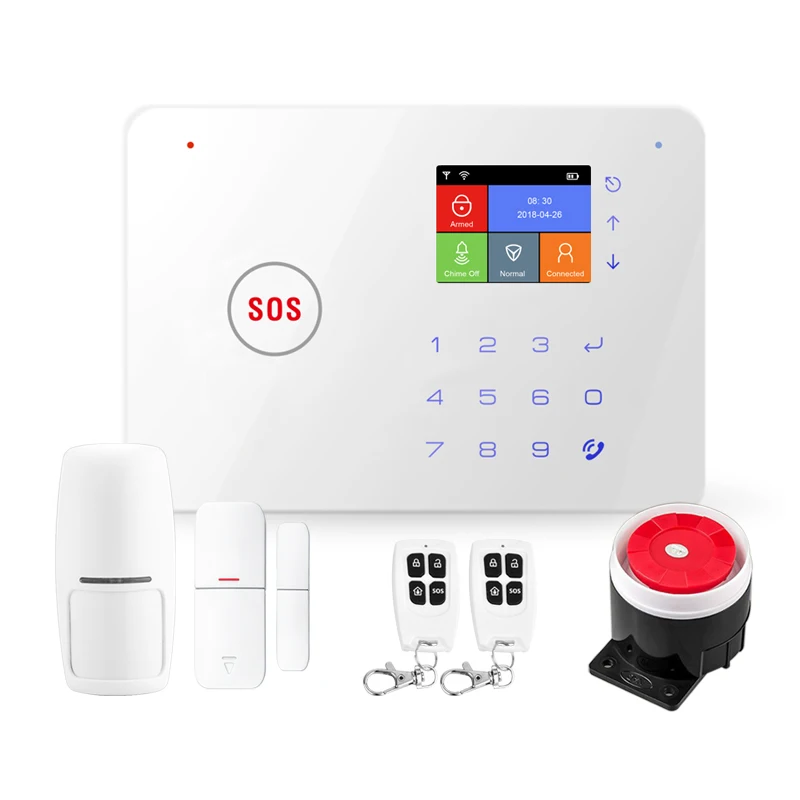 Tuya WİFİ + GSM Alarm Sistemi Ev Güvenlik hırsız alarmı sensör dedektörü