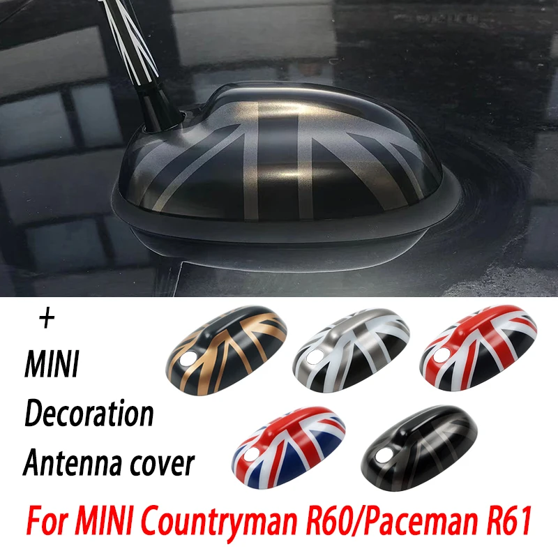 Union Jack Araba Dış Trim Anten Dekorasyon Kapak Sticker İçin Coope R S J C W R 60 Ülke R 61 Paceman Aksesuarları
