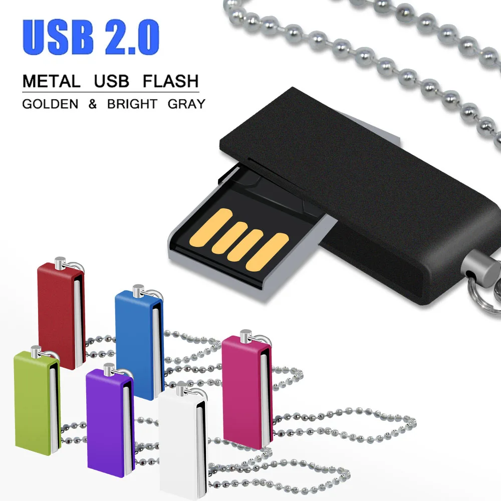 USB flash sürücü 128 Mb 64 GB 32 GB 16 GB Kalem Sürücüler Pendrive USB kalem Disk Flash Sürücü yüksek hızlı Bellek USB Sopa 2.0 Dönebilen