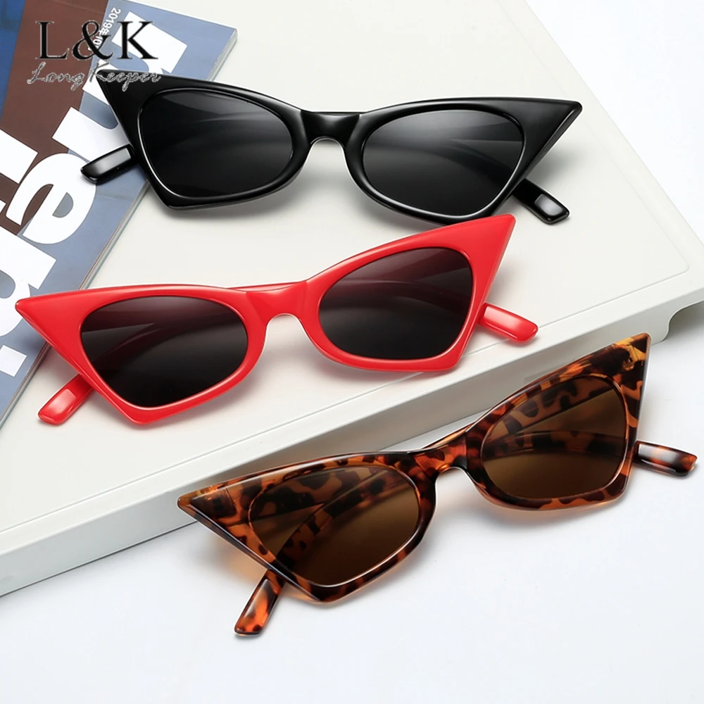 Vintage Kedi Göz Güneş Kadınlar 2020 Moda Lüks Marka Tasarımcısı Küçük Çerçeve Üçgen güneş gözlüğü Bayanlar Shades Gözlük UV400