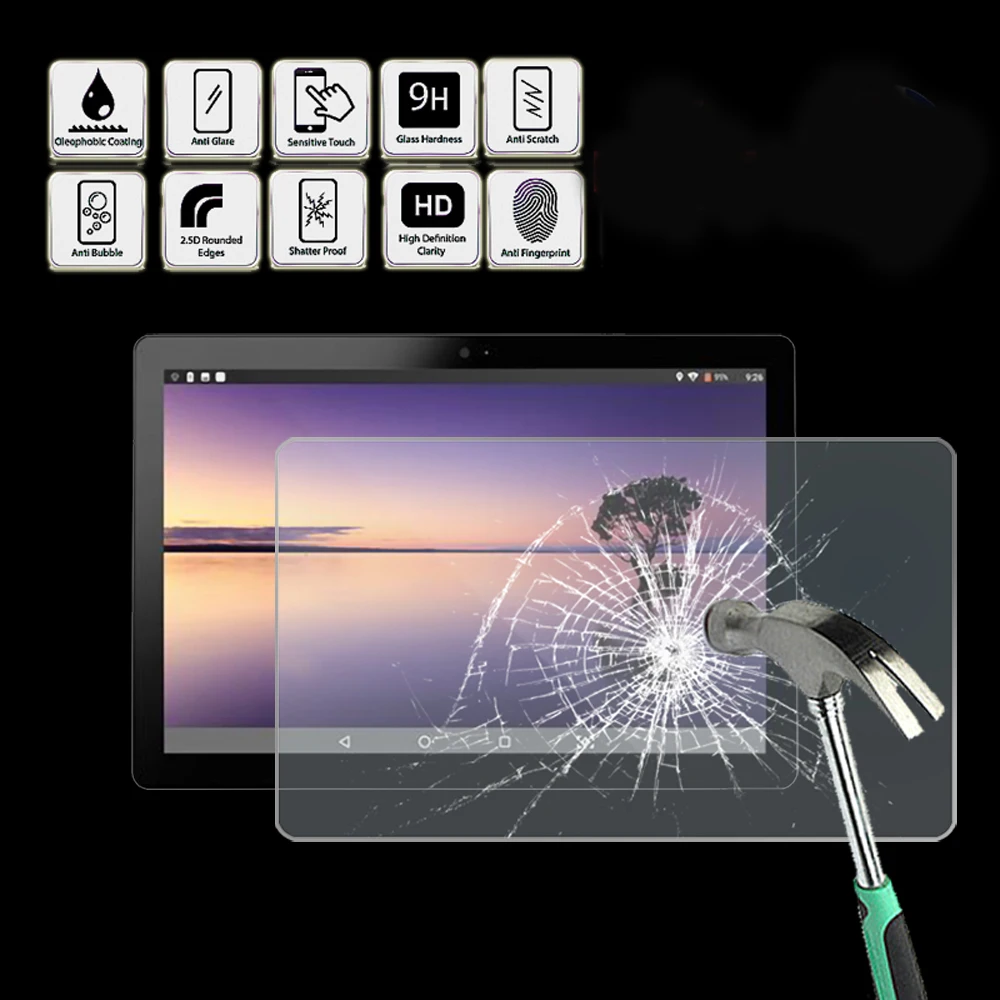 VOYO i8 Max Tablet Temperli Cam Ekran Koruyucu Kapak Anti Parmak İzi Ekran koruyucu film Güvenlik Kapak