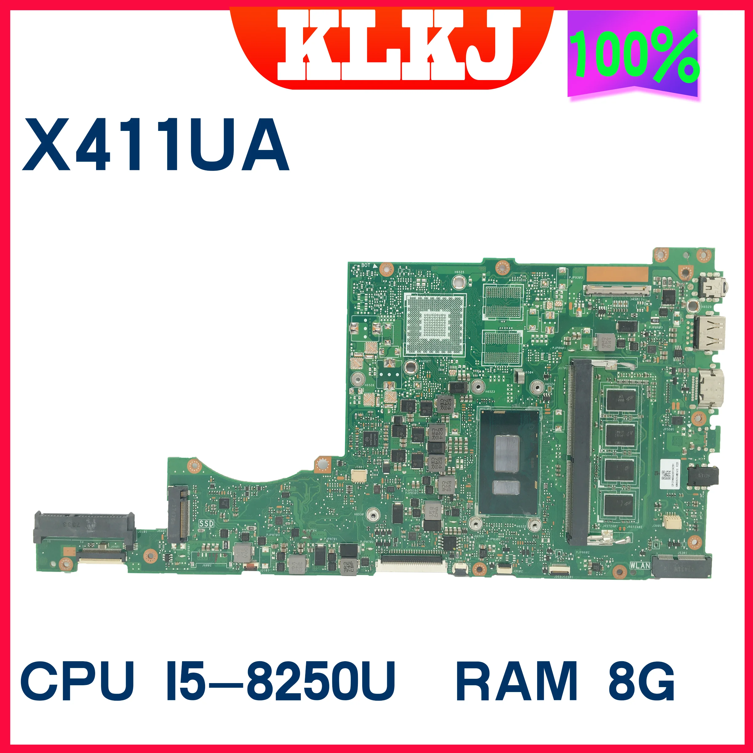 X411UA Laptop Anakart ASUS için VivoBook-14 X411UQ X411UN S4200UQ S4200U Anakart I3 I5-I7 7th / 8th Gen 4GB / 8GB-RAM 100 % Test