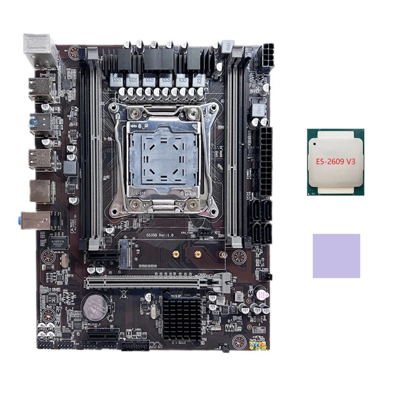 X99 Anakart LGA2011-3 bilgisayar anakartı Destekler DDR4 ECC RAM Bellek İle E5 2609 V3 CPU + Termal Ped