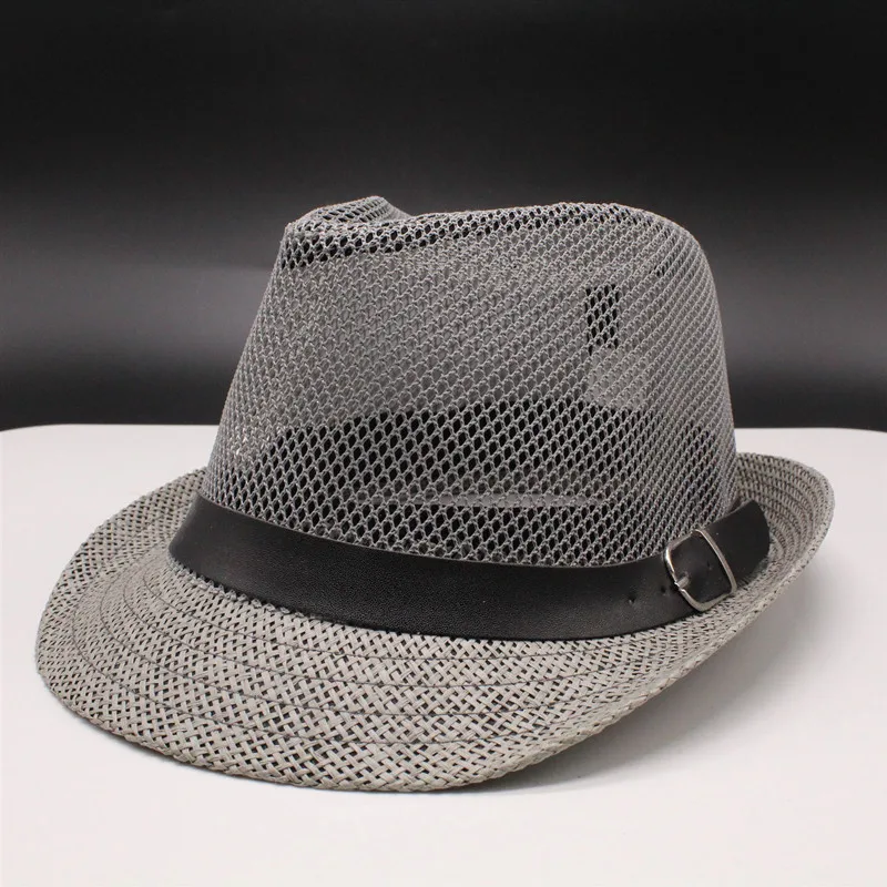 Yaz Plaj Erkek güneş şapkası Kadın Caz Hasır Şapka Rahat Panama Kap Erkek Fedora Marka Moda Kadın Şapka Erkekler İçin vizör kapağı