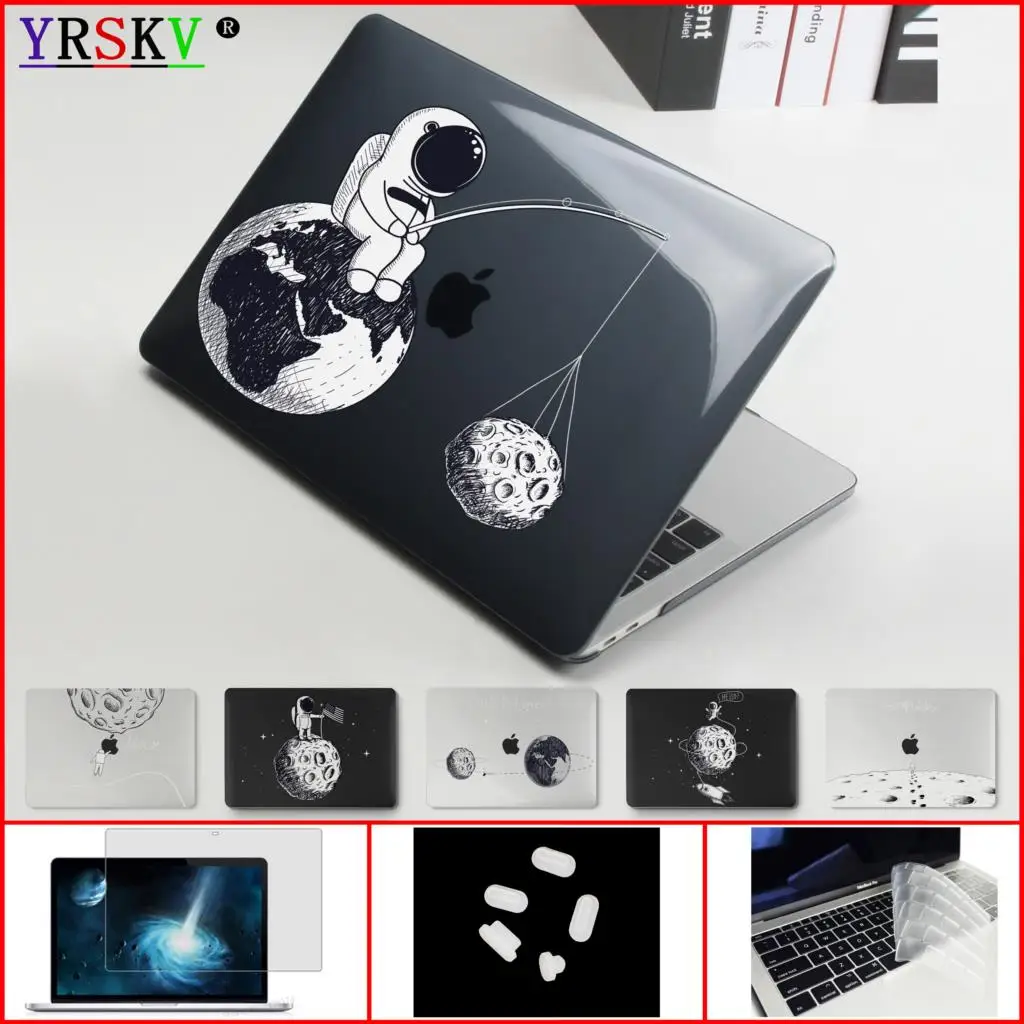 Yeni 3D Uzay Astronot Serisi Laptop macbook çantası M1 M2 Çip Hava Pro 13 Retina Dokunmatik Bar KIMLIĞI 11 12 14 15 16 inç Kapak